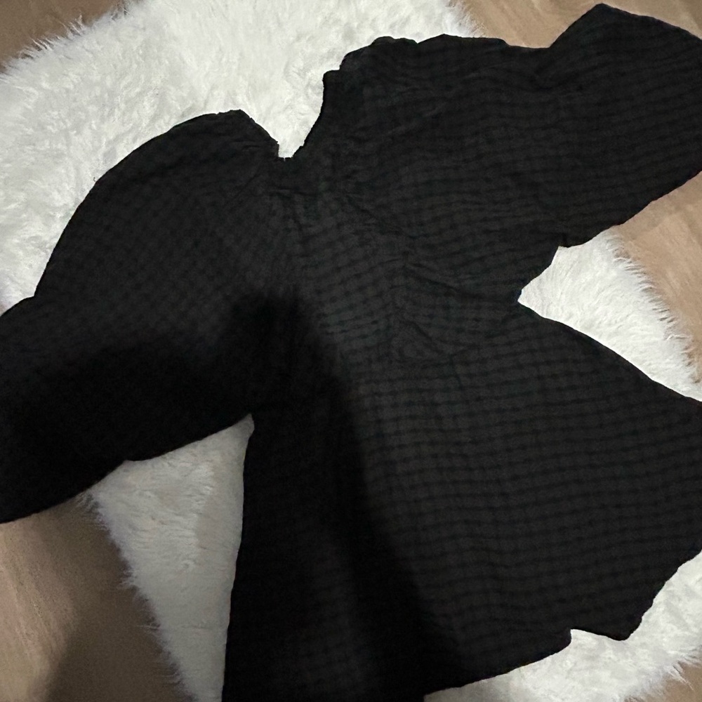 Elegant Black Long Sleeve Dress